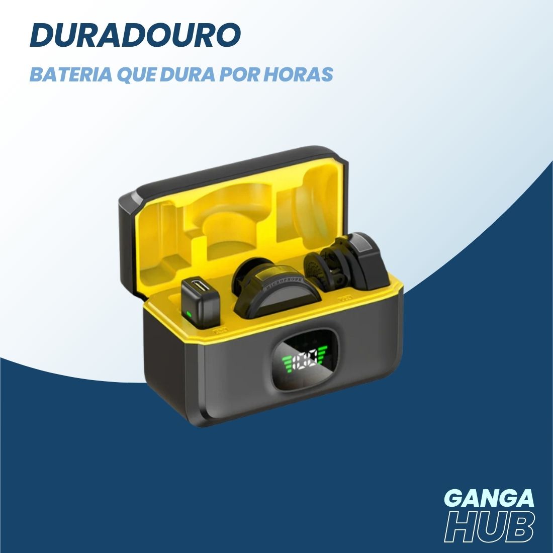 LapelWave Pro - Microfone de Lapela Sem Fio para iPhone, Android e Type-C