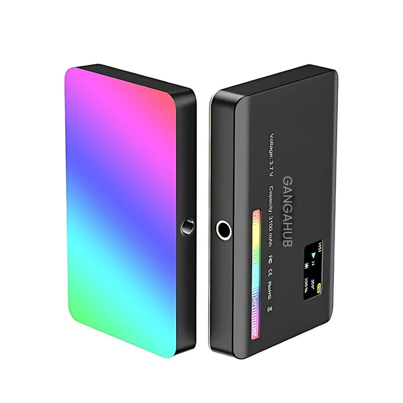 Explore a LumenAura W140 Pro RGB, a luz portátil LED profissional que oferece alto CRI, efeitos RGB vibrantes e ajuste de temperatura de cor de 2500K a 9000K para fotos e vídeos impressionantes.