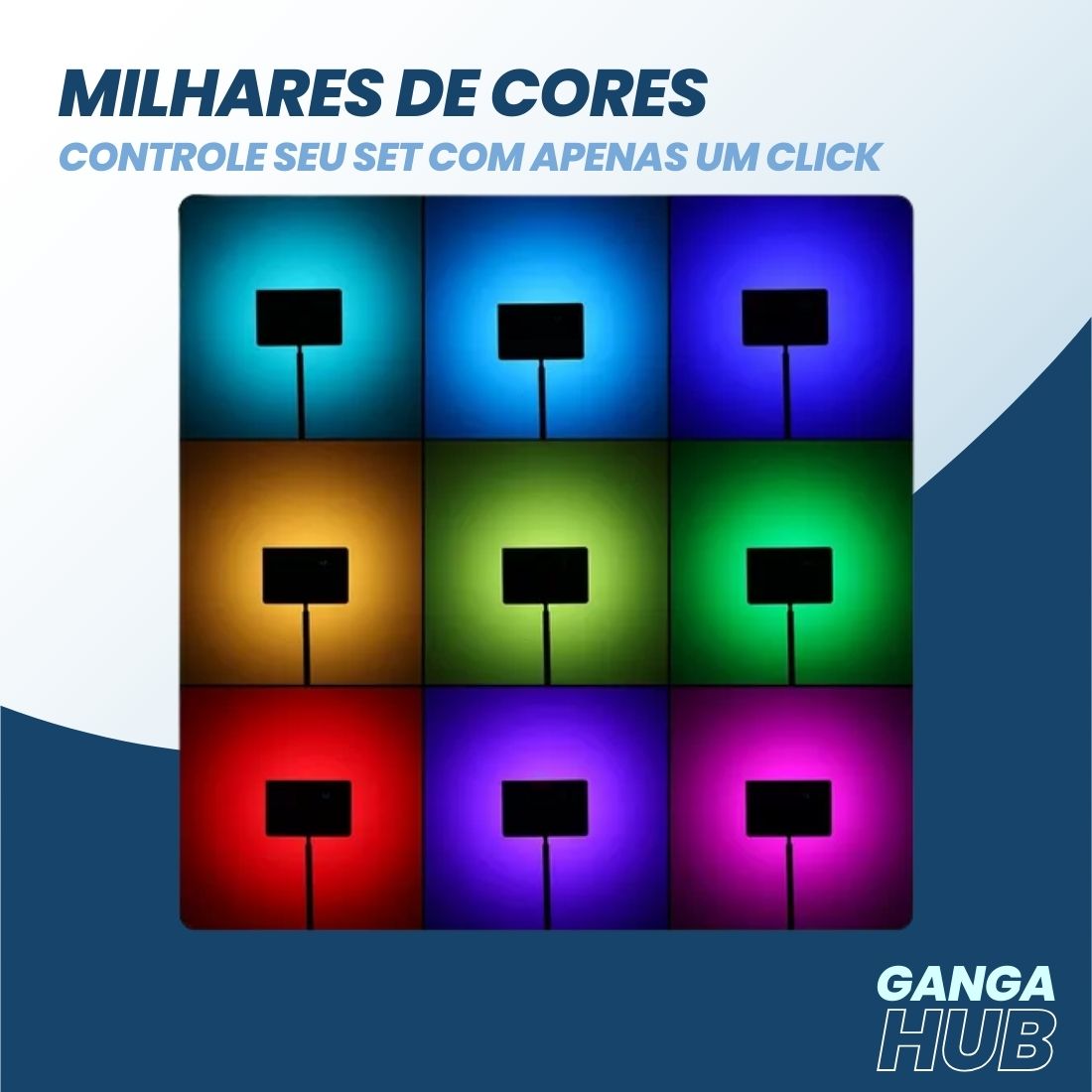 Explore a LumenAura W140 Pro RGB, a luz portátil LED profissional que oferece alto CRI, efeitos RGB vibrantes e ajuste de temperatura de cor de 2500K a 9000K para fotos e vídeos impressionantes.