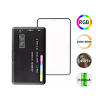 "LumenAura W140 Pro RGB com estrutura robusta exibindo seus LEDs de alta qualidade, índice de reprodução de cor superior a 95, posicionado em fundo neutro ganga hub