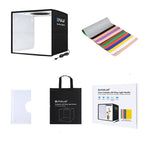 LumiBox 360 - Estúdio Portátil com Iluminação CRI 97, ideal para fotografia profissional de produtos pequenos. Inclui 12 cores de fundo para versatilidade e precisão nas imagens. Disponível na Gangahub, seu hub de soluções visuais