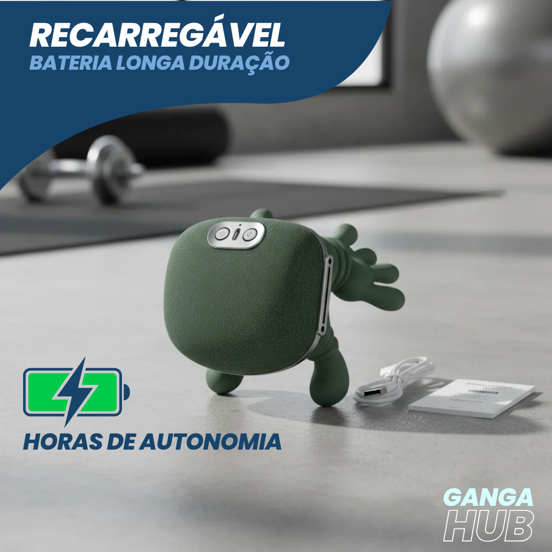 APARELHO MASSAGEADOR CORPORAL MUSCULAR ACADEMIA TREINO CORRIDA