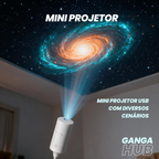 Mini Projetor Portátil 3D USB Flexível Luz Alta Resolução 4K