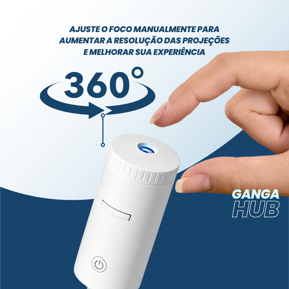 Mini Projetor Portátil 3D USB Flexível Luz Alta Resolução 4K