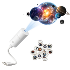 MINI PROJETOR GALÁXIA CÉU ESTRELADO LED USB AJUSTÁVEL 360