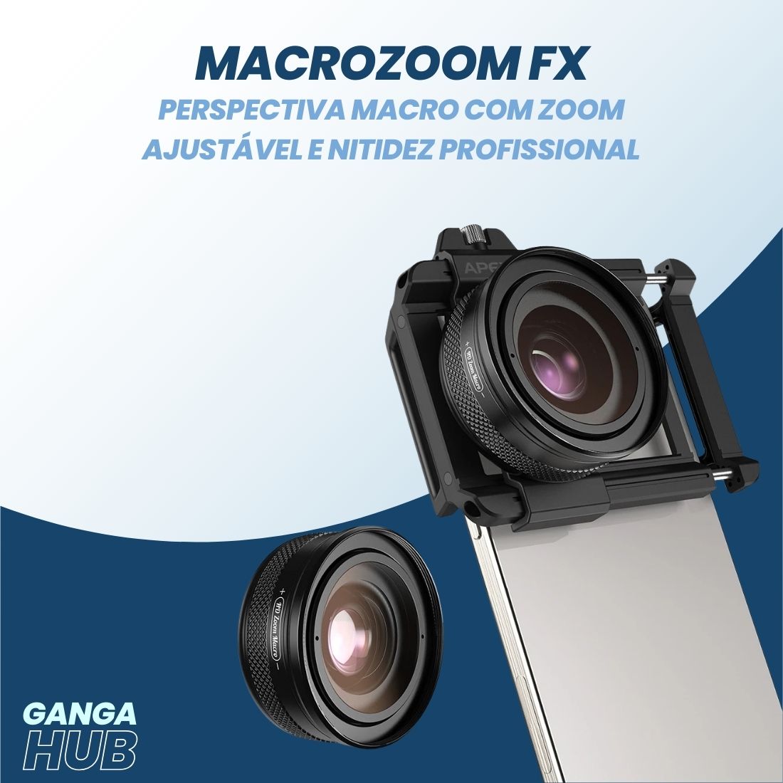 MacroZoom FX - Perspectiva macro com zoom ajustável e nitidez profissional