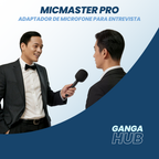 MicMaster Pro - Adaptador de Microfone para Entrevista