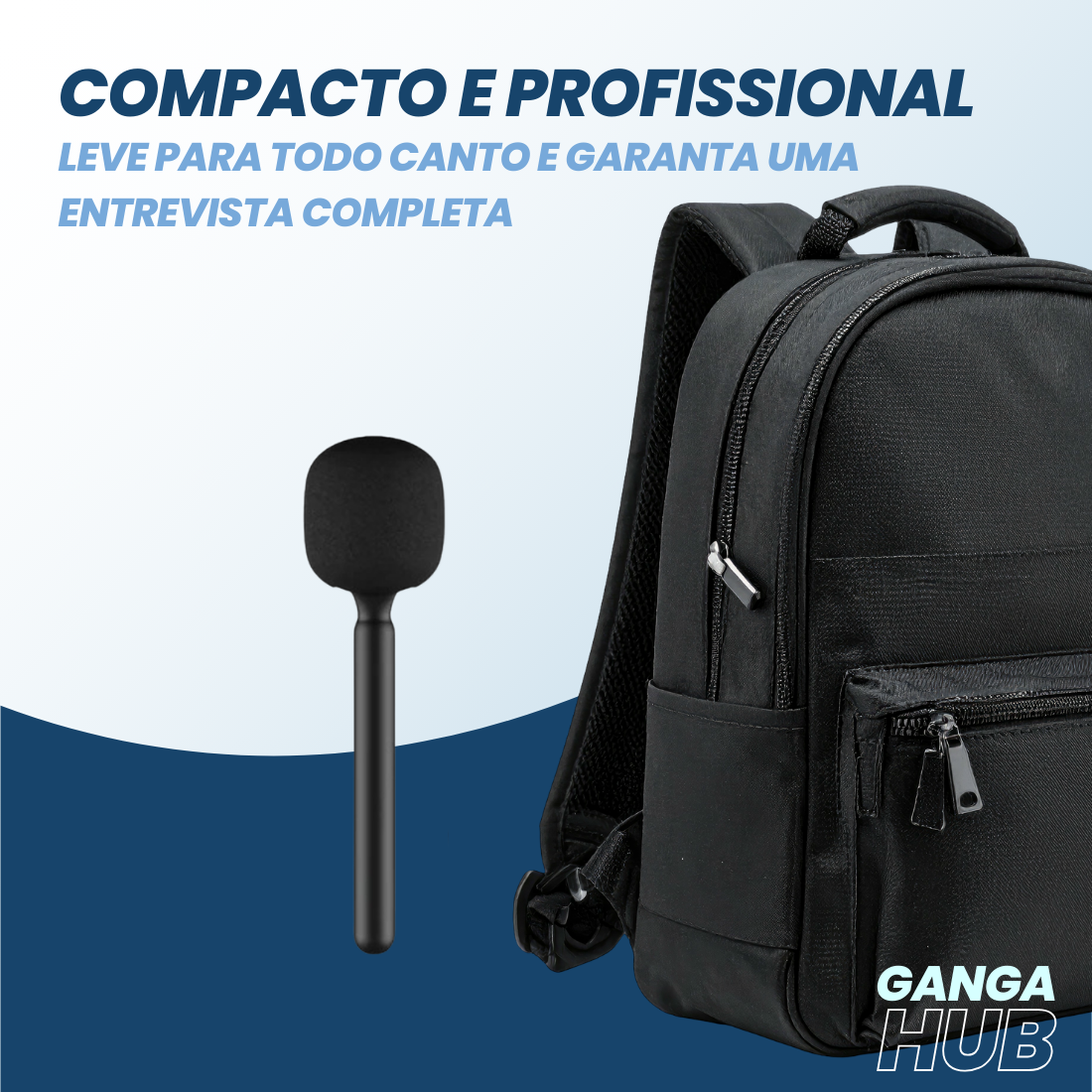 MicMaster Pro - Adaptador de Microfone para Entrevista