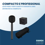 MicMaster Pro - Adaptador de Microfone para Entrevista