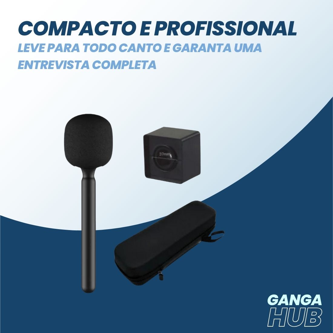 MicMaster Pro - Adaptador de Microfone para Entrevista