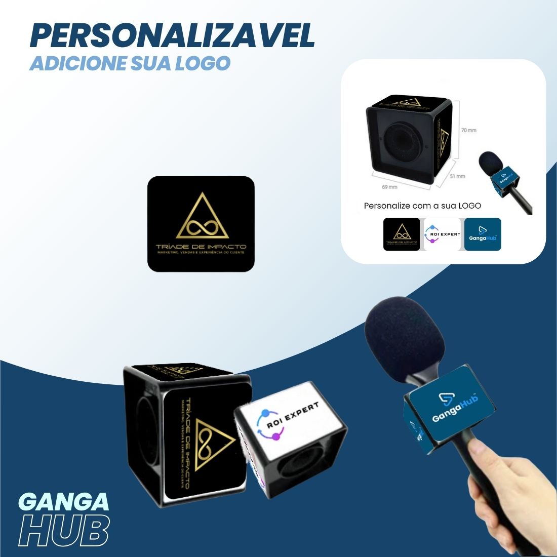 MicMaster Pro - Adaptador de Microfone para Entrevista