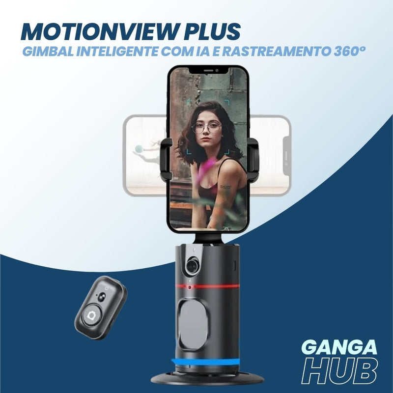 MotionView Plus - Gimbal Inteligente com IA e Rastreamento 360°