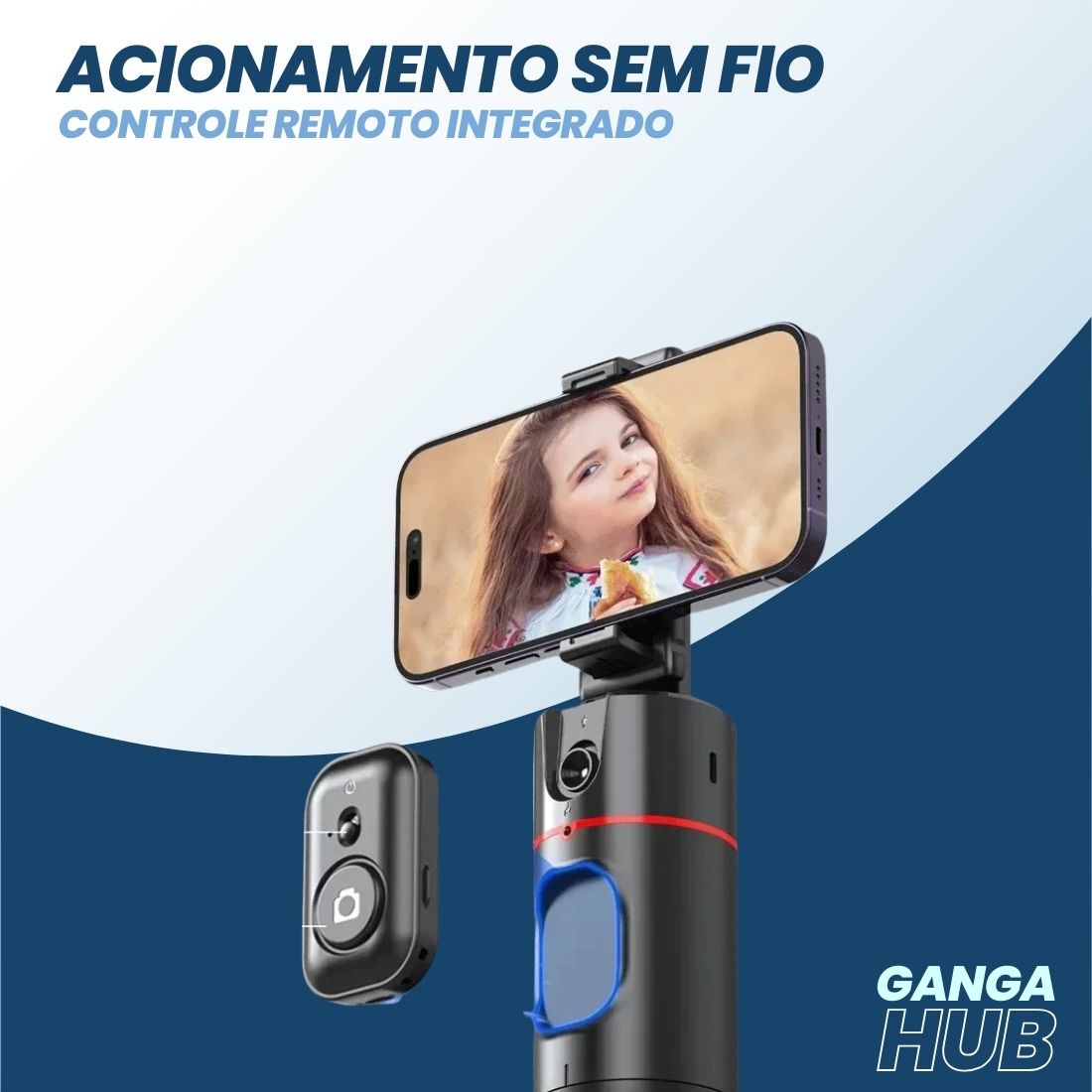 MotionView Plus - Gimbal Inteligente com IA e Rastreamento 360°