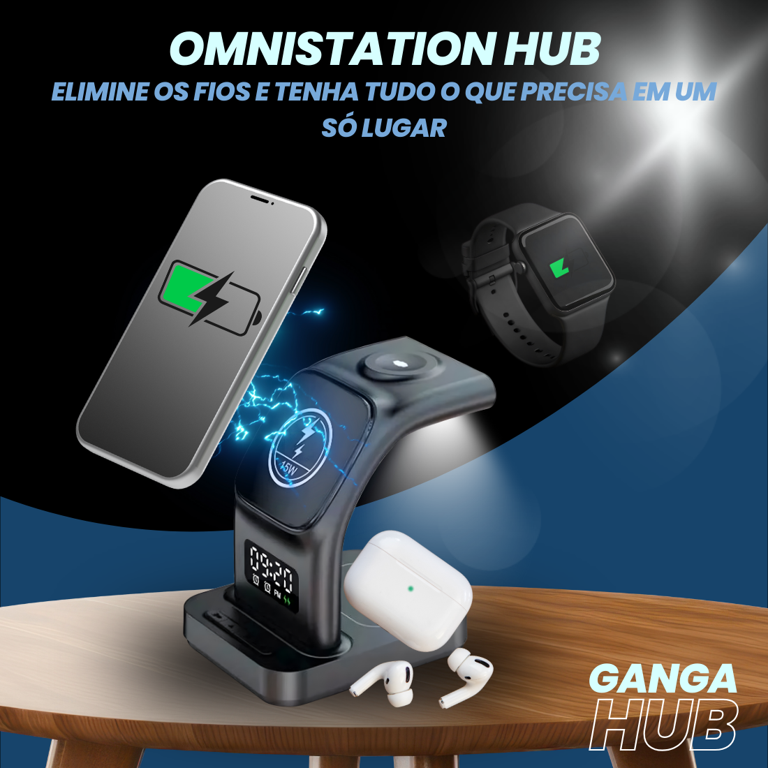 OmniStation Hub - Elimine os Fios e Tenha Tudo o que Precisa em um Só Lugar