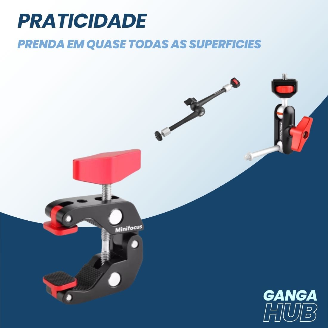 ProArm 11 - Braço Mágico Articulável Ajustável com Super Grampo para Câmeras e Acessórios