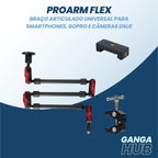 ProArm Flex - Braço Articulado Universal para Smartphones, GoPro e Câmeras DSLR