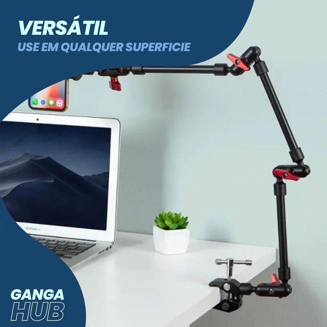 ProArm Flex - Braço Articulado Universal para Smartphones, GoPro e Câmeras DSLR