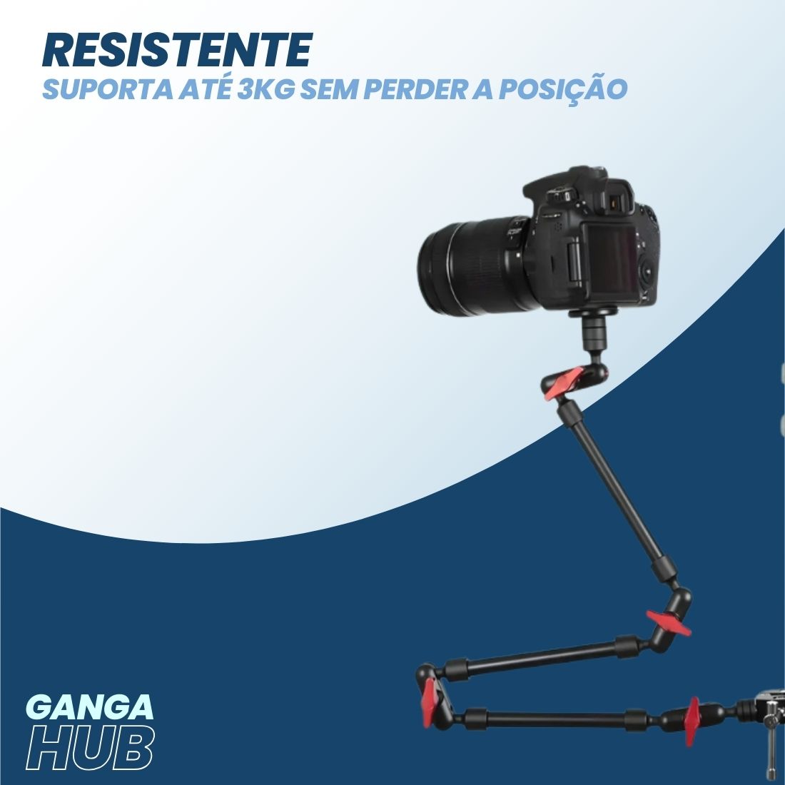 ProArm Flex - Braço Articulado Universal para Smartphones, GoPro e Câmeras DSLR