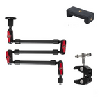 "ProArm Flex - Braço articulado universal ajustável para smartphones, GoPro e câmeras DSLR com rotação 360º."
"Braço articulado ProArm Flex em liga de alumínio, ideal para gravações e vlogs."
"Detalhe do ProArm Flex com rosca 1/4 e 3/8, compatível com câmeras DSLR e GoPro."
"Suporte ProArm Flex ajustável para smartphones, GoPro e acessórios de gravação."
"Base antiderrapante do ProArm Flex garantindo estabilidade e segurança."
"Braço mágico ProArm Flex - Solução portátil para estúdios, viagens e selfies."