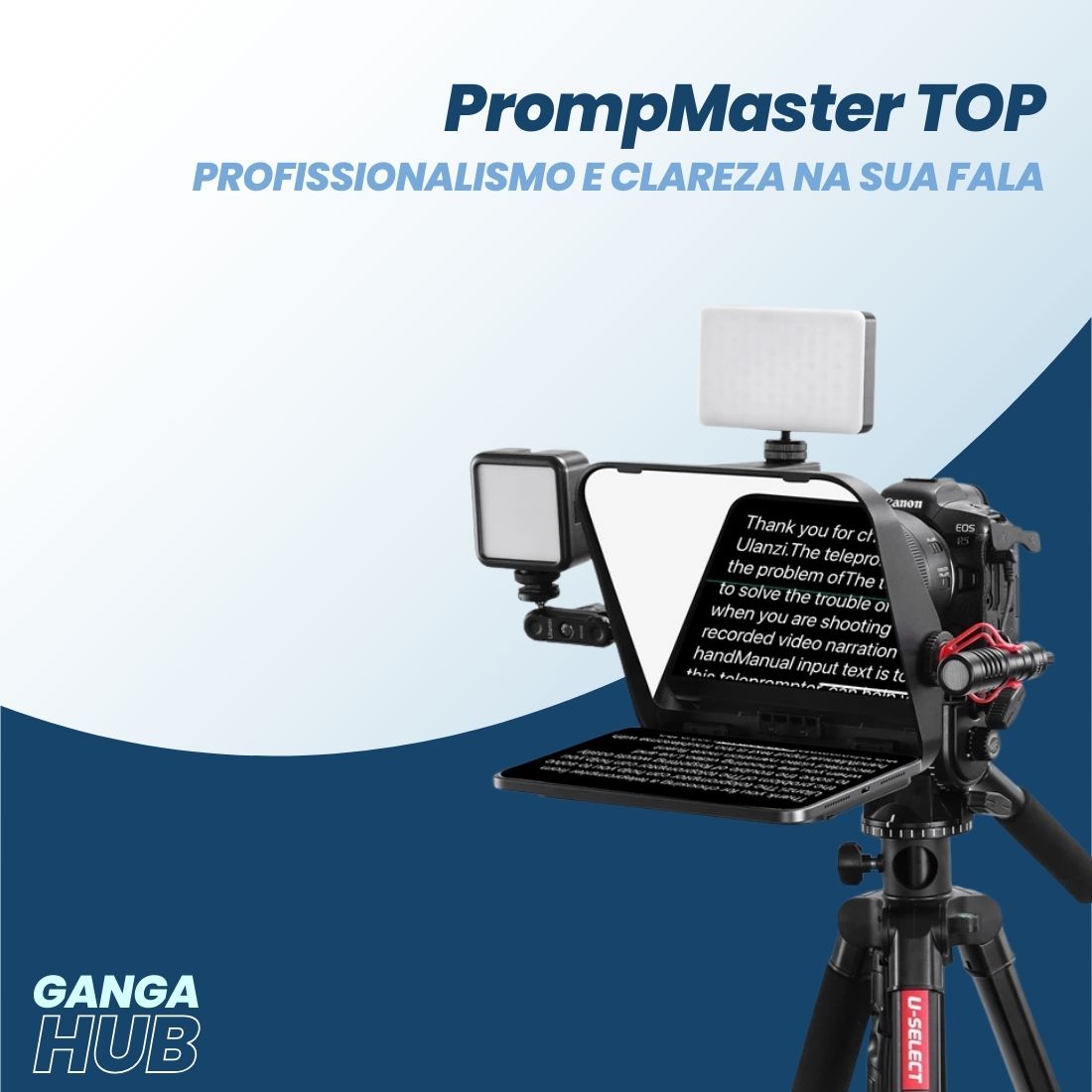 PrompMaster Top – Profissionalismo e clareza na sua fala