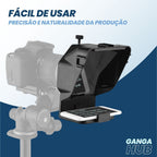 PromptVision v2 - Teleprompter para Smartphones e DSLRs com Controle Remoto