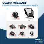 PromptVision v2 - Teleprompter para Smartphones e DSLRs com Controle Remoto