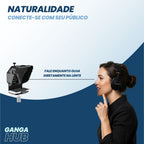 PromptVision v2 - Teleprompter para Smartphones e DSLRs com Controle Remoto