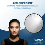 ReflexPro Kit - Refletor de fotografia Portátil, Prático para estúdios e Externos