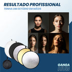 ReflexPro Kit - Refletor de fotografia Portátil, Prático para estúdios e Externos