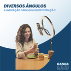 Ring Expert - Ring Light com Tripé Ajustável e Controle de Brilho