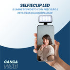 SelfieClip LED - Ilumine seu rosto com precisão e estilo em qualquer lugar