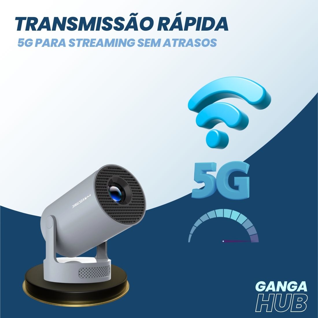 SmartCine 4K - Projeção inteligente com design compacto e silencioso