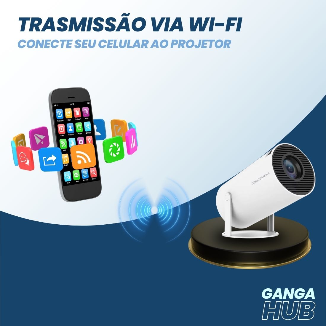 SmartCine 4K - Projeção inteligente com design compacto e silencioso