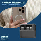 SoundMax Dual - Microfone Sem Fio Lapela Ulanzi J12 para Gravações e Lives