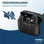 SoundMax Dual - Microfone Sem Fio Lapela Ulanzi J12 para Gravações e Lives