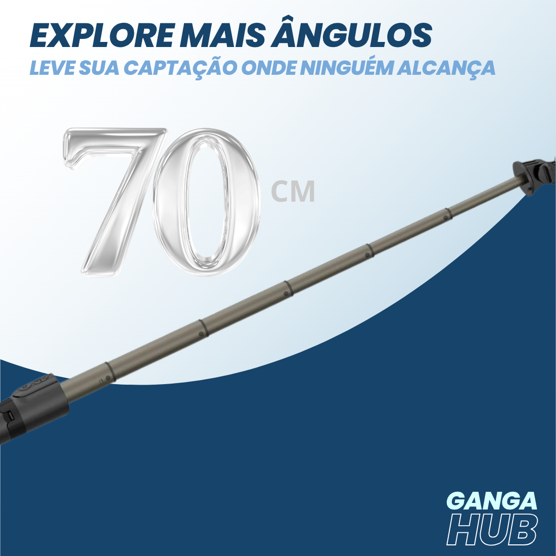 SteadyGim Pro - Gimbal Estabilizador Selfie Stick Bluetooth sem fio