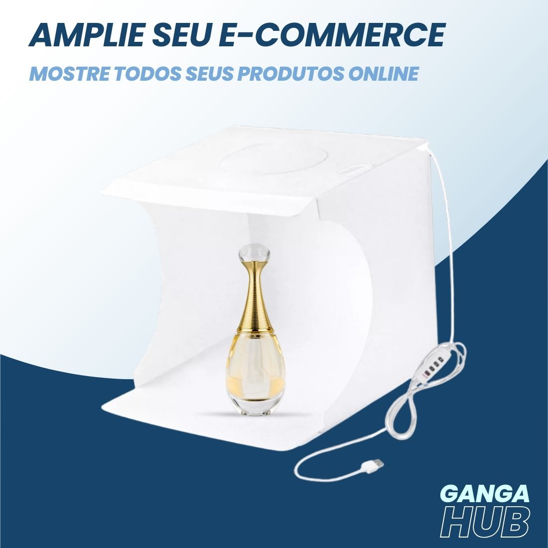 StudioBox Pro LED - Mini Estúdio Fotográfico Dobrável com Iluminação Ajustável