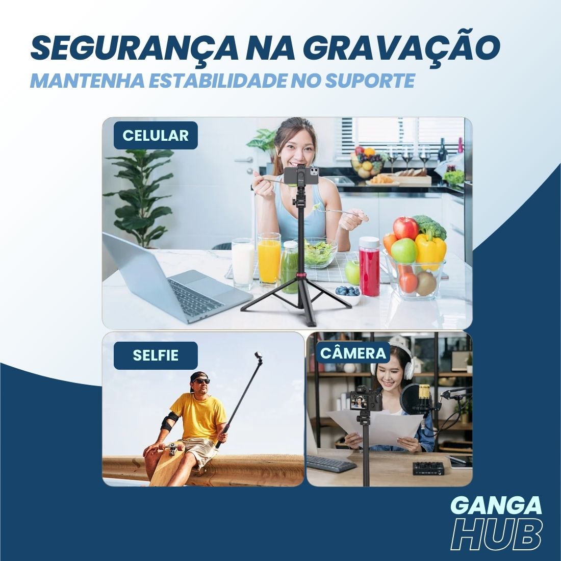 TRIHELP POP – Pronto para luzes, câmeras e ação