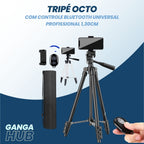 Aumente a qualidade das suas fotos e vídeos com o Tripé Octo 360. Design flexível, controle Bluetooth universal, e estrutura robusta em alumínio para estabilidade superior. Ideal para criadores de conteúdo. Descubra mais!