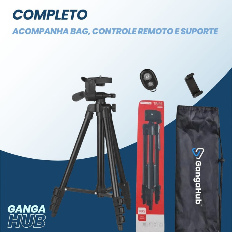 Aumente a qualidade das suas fotos e vídeos com o Tripé Octo 360. Design flexível, controle Bluetooth universal, e estrutura robusta em alumínio para estabilidade superior. Ideal para criadores de conteúdo. Descubra mais!