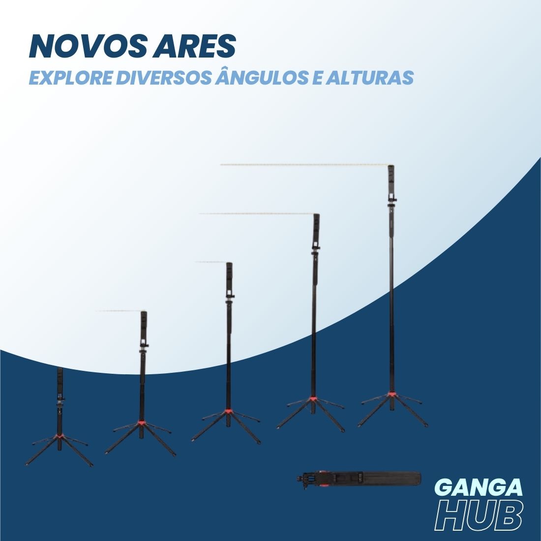 Tripé RoiStar Pro 360 - Controle Total na Captura de Cada Momento