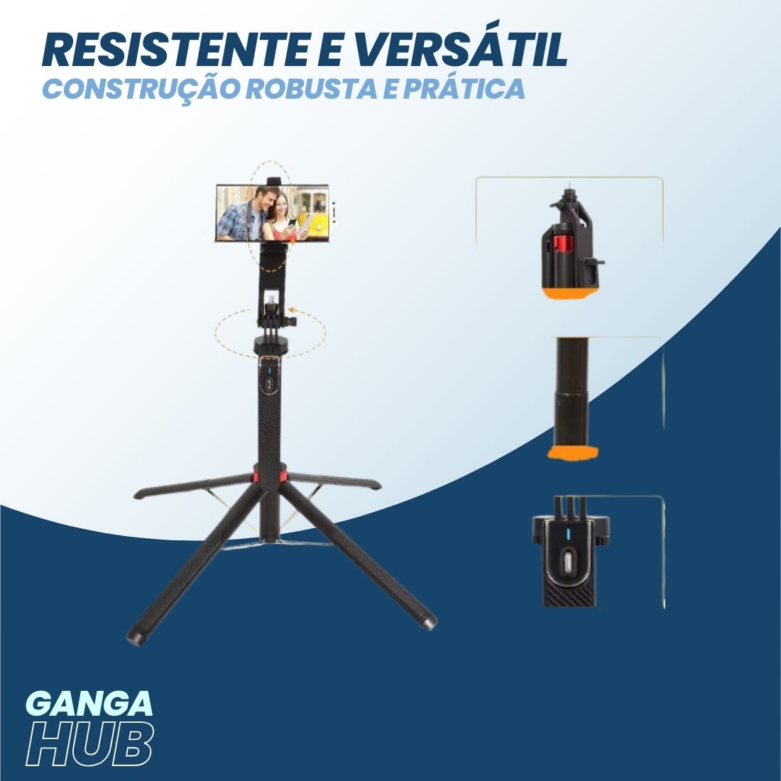 Tripé RoiStar Pro 360 - Controle Total na Captura de Cada Momento