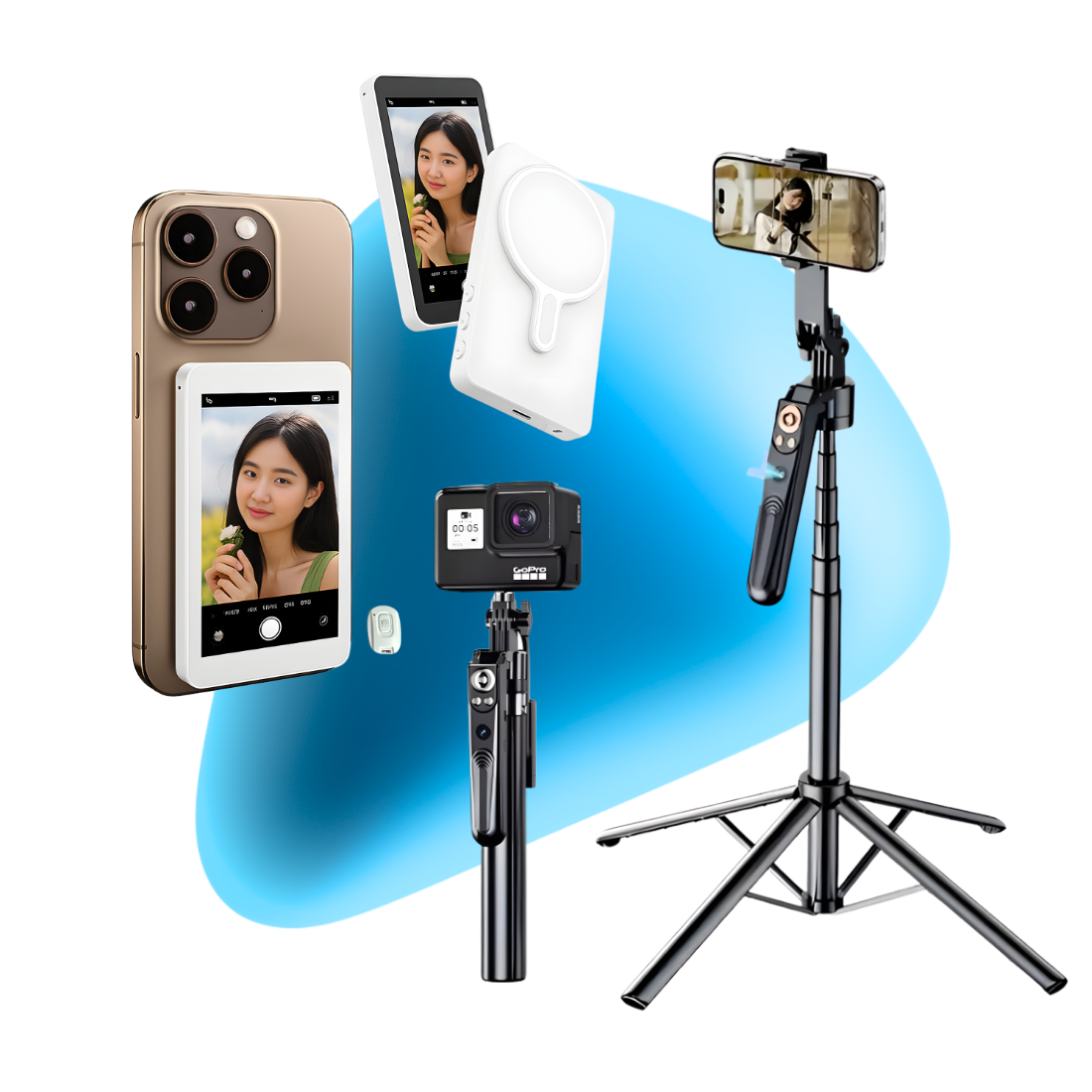 Kit Creator AI Pro - Seu Cameraman com Teleprompter | Ganga Hub