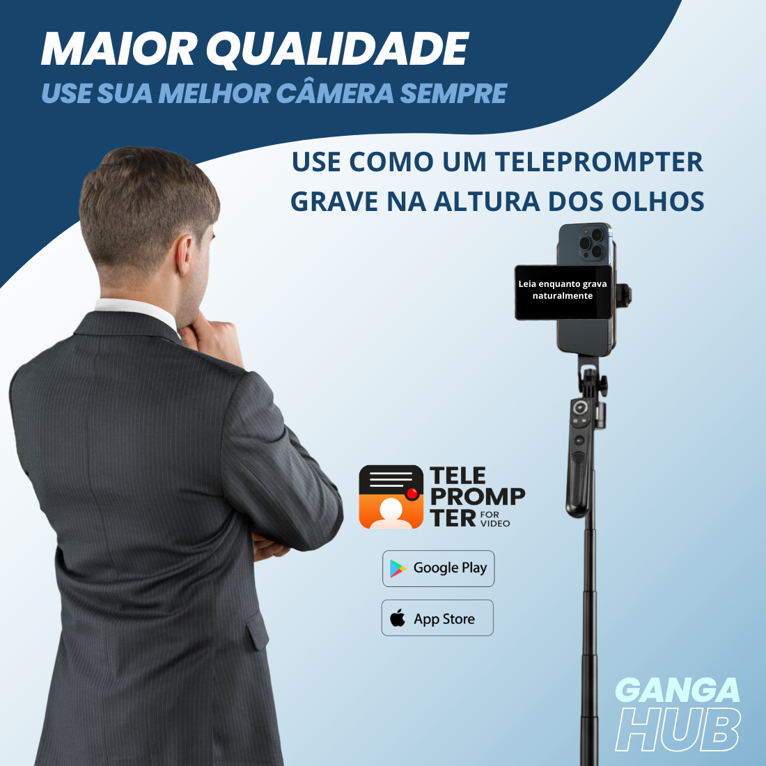 Kit Creator AI Pro - Seu Cameraman com Teleprompter.