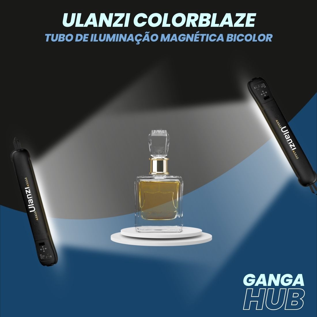 Ulanzi ColorBlaze - Tubo de Iluminação Magnética Bicolor