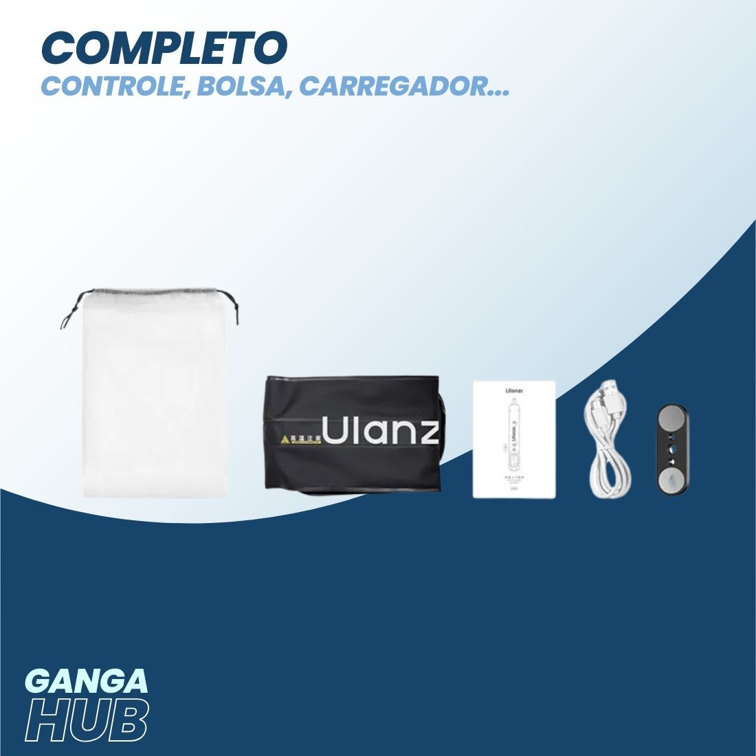 Ulanzi ColorBlaze - Tubo de Iluminação Magnética Bicolor