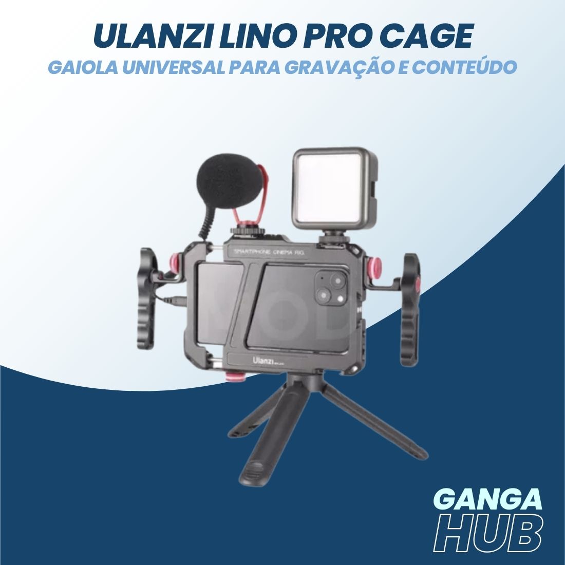 Ulanzi Lino Pro Cage - Gaiola Universal para Gravação e Conteúdo