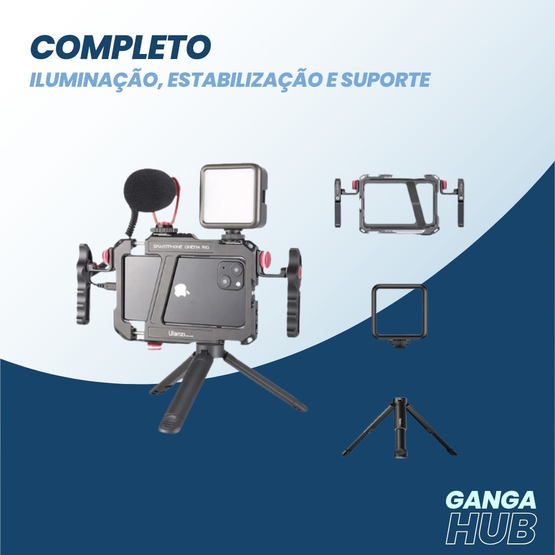 Ulanzi Lino Pro Cage - Gaiola Universal para Gravação e Conteúdo