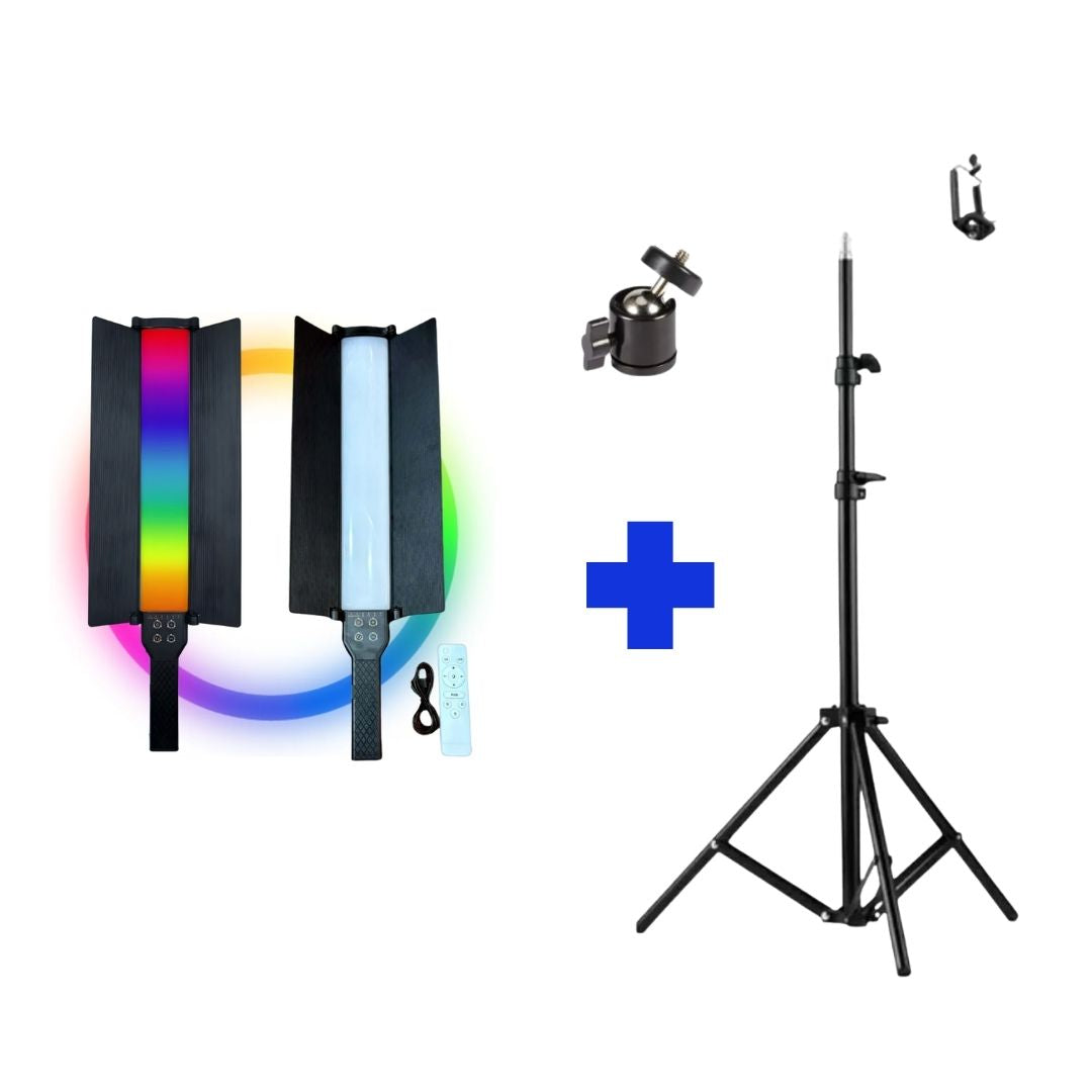 ChromaStick Pro - O Bastão de Luz Criativo com Controle e Abas Direcionadoras