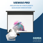 ViewGo Pro - Projetor em 4K com fluidez e qualidade onde estiver